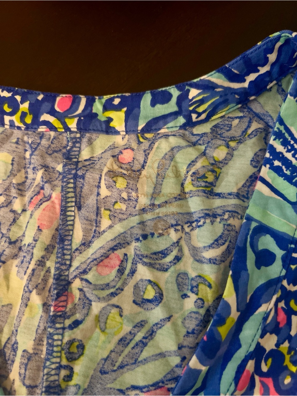 Lilly Pulitzer Amina V-neck Blue Multi Paisley Print Sleeveless Dress Size Small - Picture 11 of 13